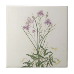 Vintage-Lila-Wildblumen-Kachel Fliese