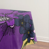 Vintage lila Wildblumen Tischdecke (Beispiel)