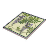 Vintage lila Wisteria-Fliese Fliese (Seite)