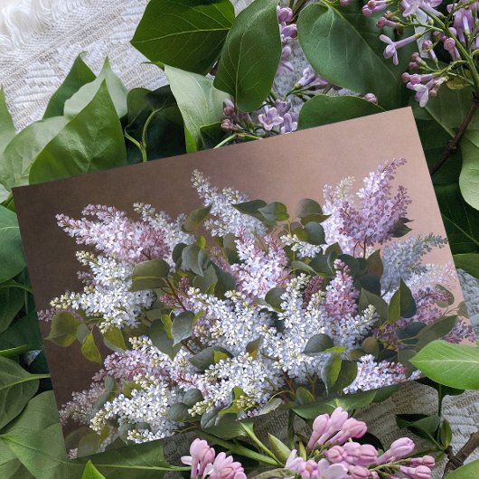 Vintage Lilacs am Muttertag Karte