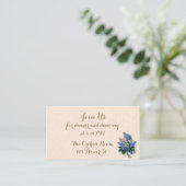 Vintage Lilacs Empfang Cards Begleitkarte (Stehend Vorderseite)