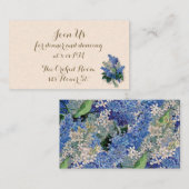 Vintage Lilacs Empfang Cards Begleitkarte (Vorne/Hinten)