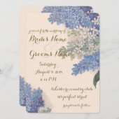 Vintage Lilacs Hochzeitseinladung Einladung (Vorne/Hinten)
