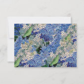Vintage Lilacs RSVP-Karten RSVP Karte (Rückseite)