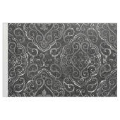Vintage Lilie | Black Silver Grunge Damask Stoff (Fat Quarter (45,7 x 55,9 cm))