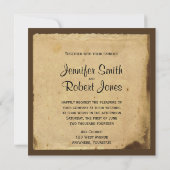 Vintage Lilie Einladung zur Hochzeit (Rückseite)