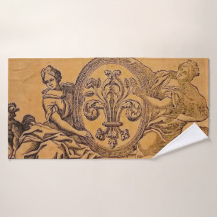 Vintage Lilie Frankreichs Badhandtuch Set