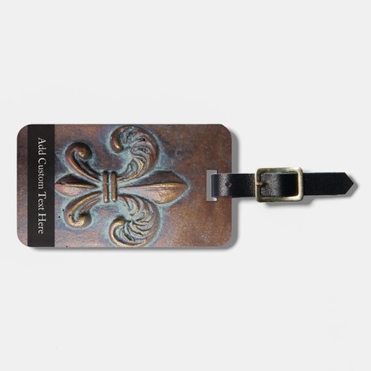 Vintage Lilie Gepäckanhänger (Vorderseite horizontal)