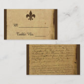 Vintage Lilie Hochzeiten Platzkarten (Vorne/Hinten)