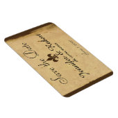 Vintage Lilie Hochzeitsstimme speichern das Datum Magnet (Rechte Seite)