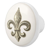 Vintage Lilie Keramikknauf (Rechts)