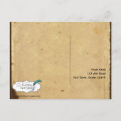 Vintage Lilie Liebe UAWG Postkarte (Rückseite)