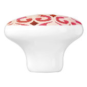 Vintage Lilie Muster Möbelknopf Keramikknauf (Seitenansicht)