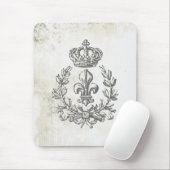 Vintage Lilie und Krone-Mausauflage Mousepad (Mit Mouse)