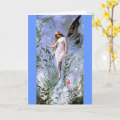 Vintage Lilien-Fee Karte (Gelbe Blume)