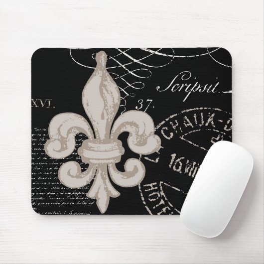 Vintage Lilien… Mausunterlage Mousepad (Mit Mouse)