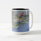 Vintage Lilien Zweifarbige Tasse (VorderseiteRechts)