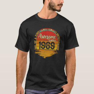 Vintage Limited Edition Awesome Since 1969 53Th Bi T-Shirt