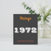 Vintage limitierte Auflage 1972 - Personalisiert 5 (Stehend Vorderseite)