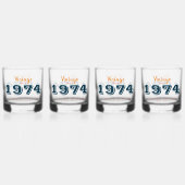 Vintage limitierte Auflage 1974 Jahr Geburtstag Whiskyglas (Hinten)