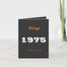 Vintage limitierte Auflage 1975 - 50. Geburtstagsp Einladung