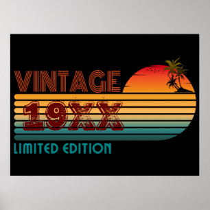 Vintage limitierte Auflage 19XX Poster