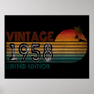 Vintage limitierte Auflage von 1958 Poster