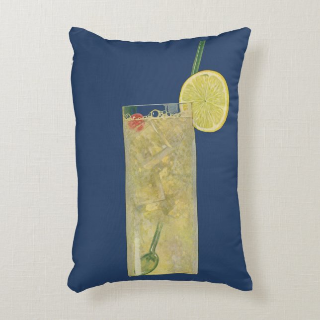 Vintage-Limonade oder Fruchtsoda, Getränke Dekokissen (Vorderseite(Vertikal))