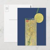 Vintage-Limonade oder Fruchtsoda, Getränke Postkarte (Vorne/Hinten)