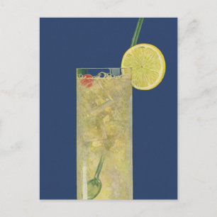 Vintage-Limonade oder Fruchtsoda, Getränke Postkarte