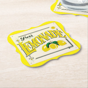 Vintage-Limonade-Schild Zitrone Sommer Frucht Papi Untersetzer