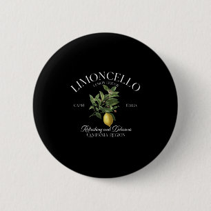 Vintage Limoncello Erfrischendes Zitronen-Grafik I Button