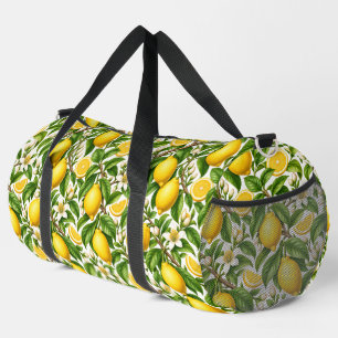 Vintage-Limonen-Botanik-Blumenmuster Duffle Bag