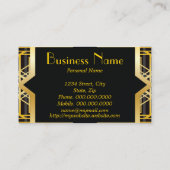 Vintage Limousinen-Service-Visitenkarte Visitenkarte (Rückseite)