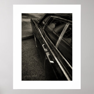 Vintage Lincoln Continental Poster Druck