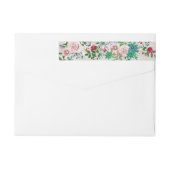 Vintage Linen sehen Blumenzehen aus (Rückseite)