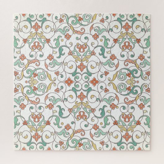 Vintage Linie Art Orientale Puzzle (Vertikal)