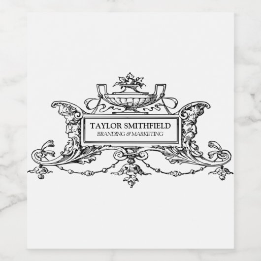 Vintage Linie Weinetikett (Einzelnes Label)