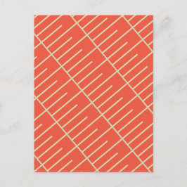 Vintage Linien Postkarte