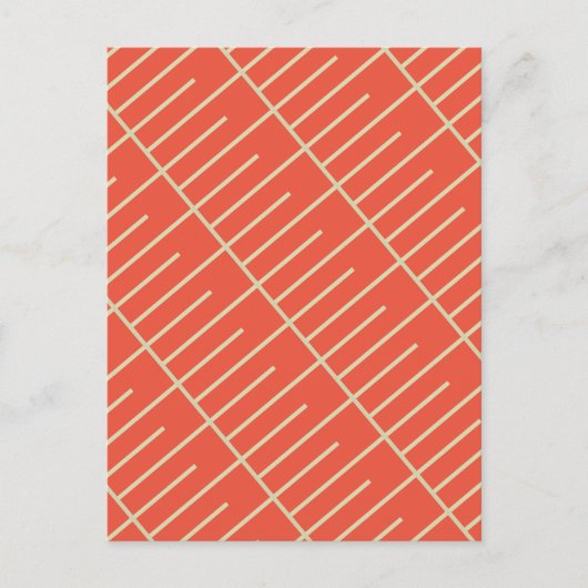 Vintage Linien Postkarte (Vorderseite)