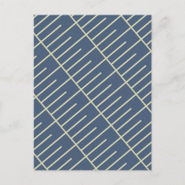 Vintage Linien Postkarte