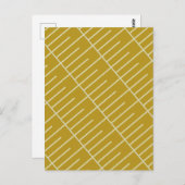 Vintage Linien Postkarte (Vorne/Hinten)