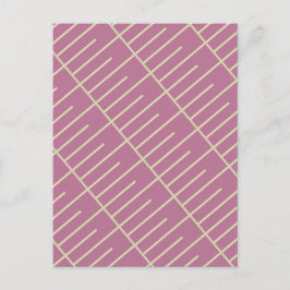 Vintage Linien Postkarte