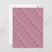 Vintage Linien Postkarte (Vorne/Hinten)