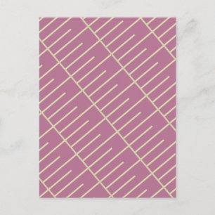 Vintage Linien Postkarte