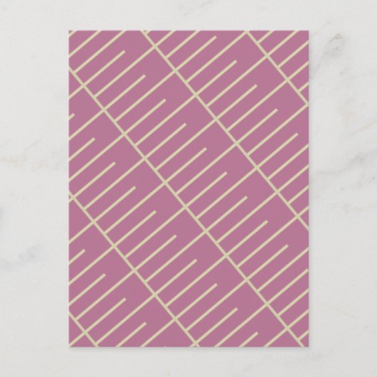 Vintage Linien Postkarte (Vorderseite)