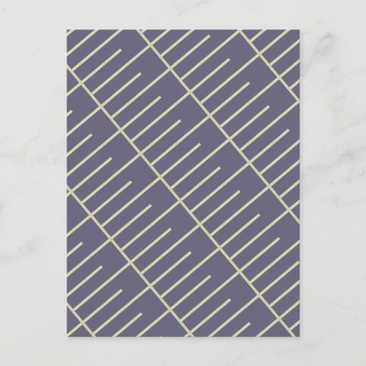 Vintage Linien Postkarte (Vorderseite)