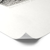 Vintage Lion Illustration Poster (Ecke)