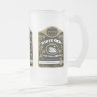 Vintage Liquor-Label-Tasse, Stein