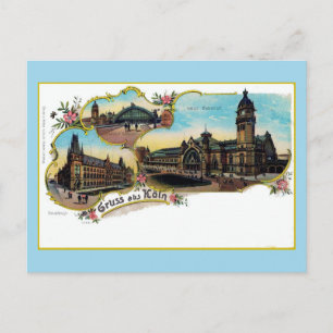 Vintage Litho Gruß aus Köln alt Postkarte
